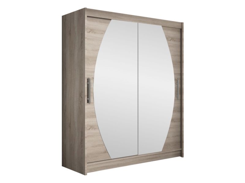 Szafa MIRJAN 24 z drzwiami przesuwnymi Presto VIII trufel/lustro 1 szt.