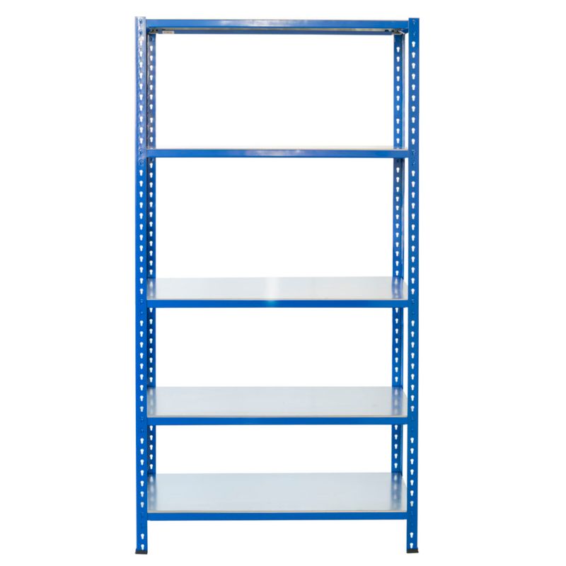 Wtykowy regał metalowy AR Shelving z profilem L z 5 półkami 250x100x50 cm 180 kg 1 szt