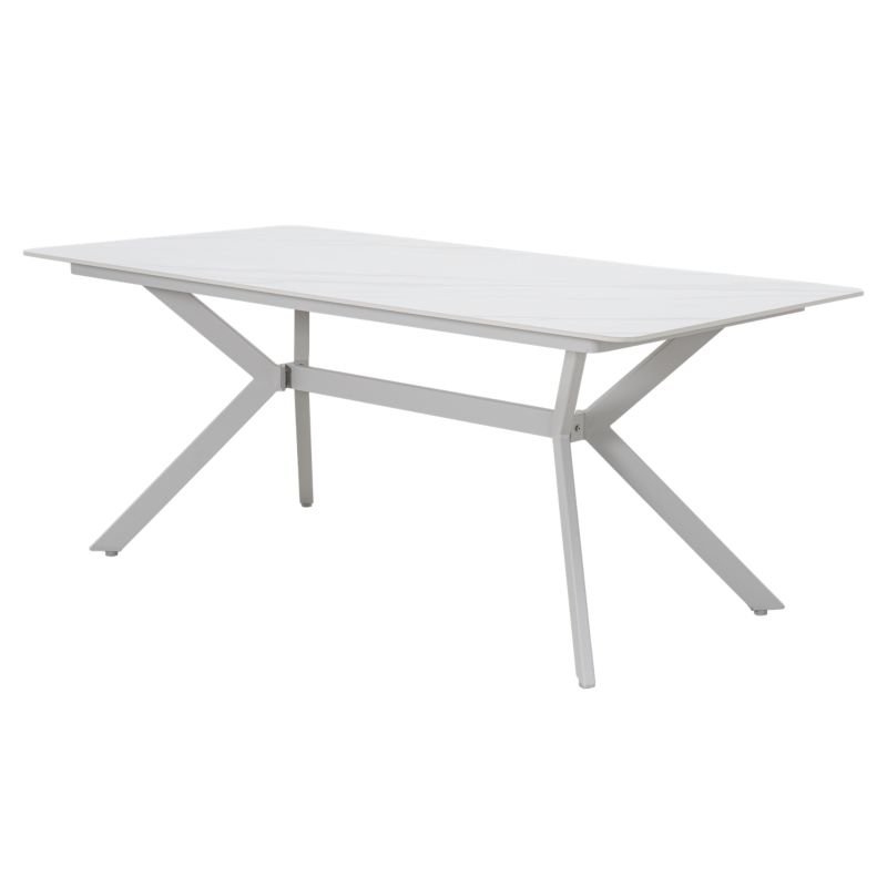 Stół Ogrodowy Mirpol 180x100 Szklany Aluminium Marmur 1 szt