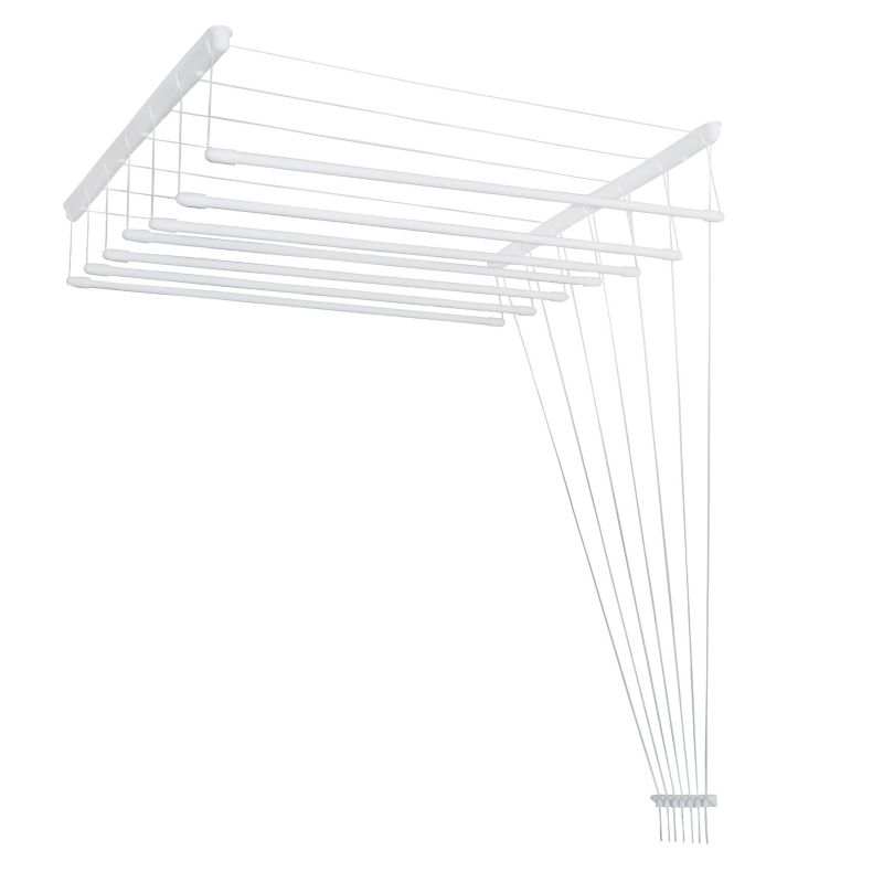 Suszarka sufitowa Sepio 7 prętów 120 cm biała 1 szt.