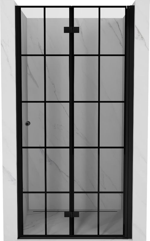 Drzwi prysznicowe składane Mexen Mist-F czarne 120 cm 1 szt