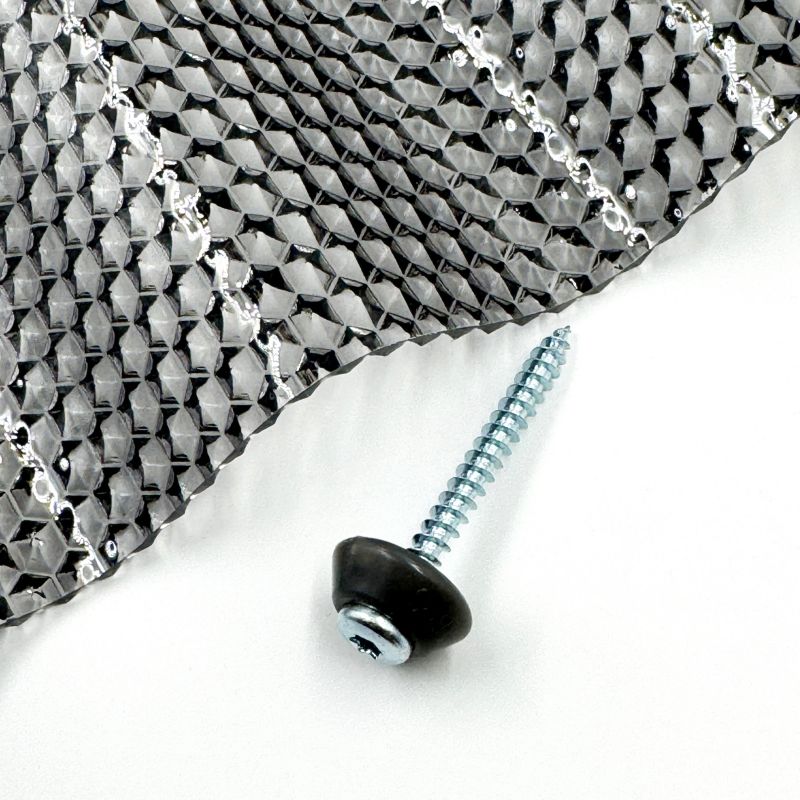 Śruby ocynkowane MK PC DIAMONDS M5 x 50 mm do drewna z szarą podkładką uszczelniającą, do pokrycia z poliwęglanu 50 sztuk