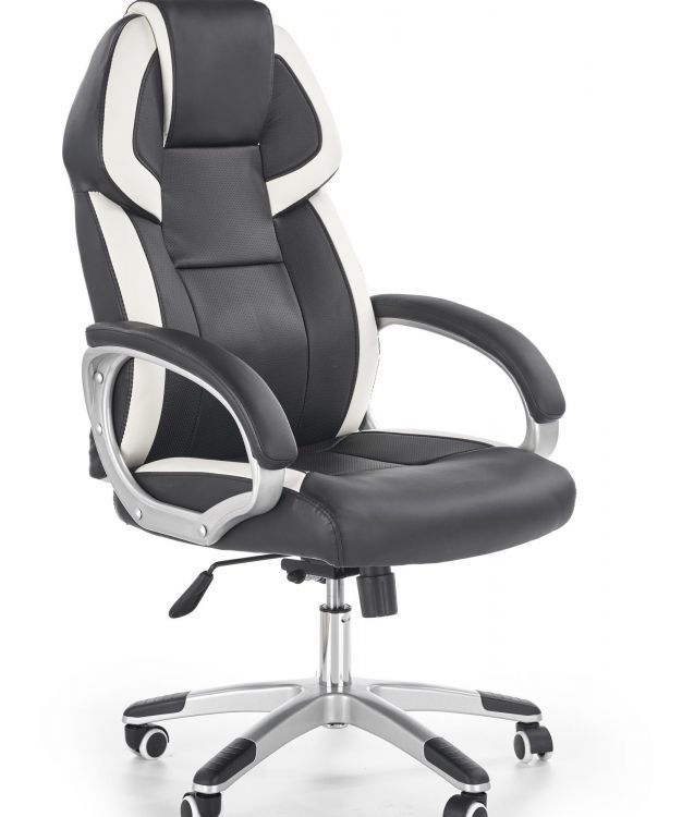 Fotel Halmar biurowy BARTON czarny/biały 1 szt