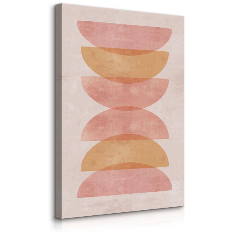 Obraz Muralo Do Sypialni Różowe Kamienie Akwarele Styl Boho 40x50 cm 1 szt.