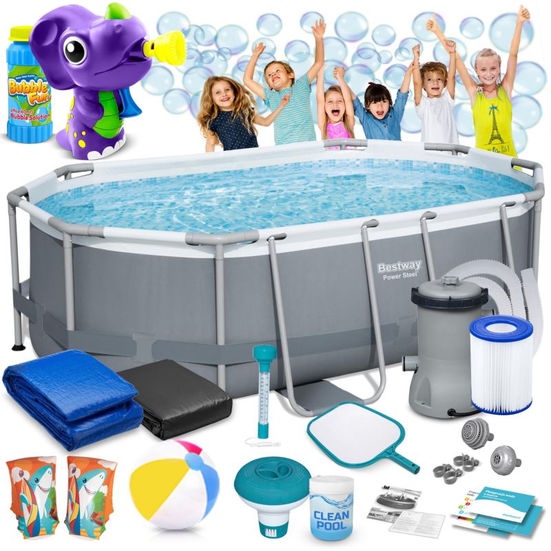 Basen stelażowy Bestway ogrodowy 305x200x84cm 5614A-M 1szt.