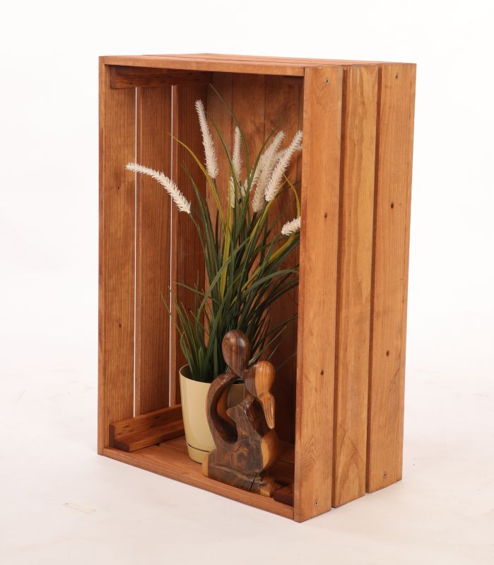 Skrzynka drewniana MODO24 półka ścienna 60 x 40 x 24 cm impregnowana brązowa 1 szt.