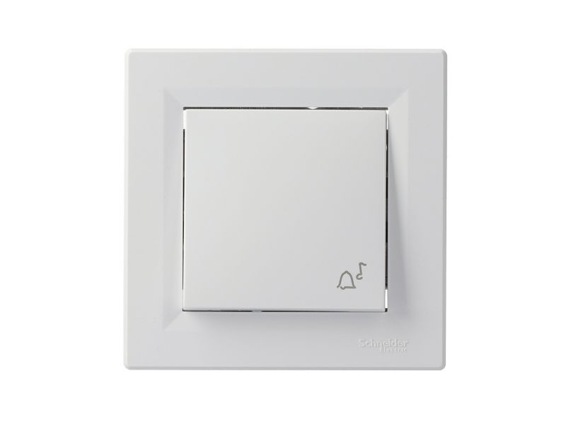Przycisk dzwonek Schneider Electric Asfora biały