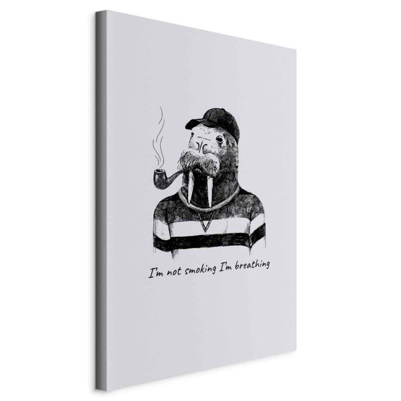 Obraz Artgeist Smoker 40 x 60 cm płótno włoskie 1 szt