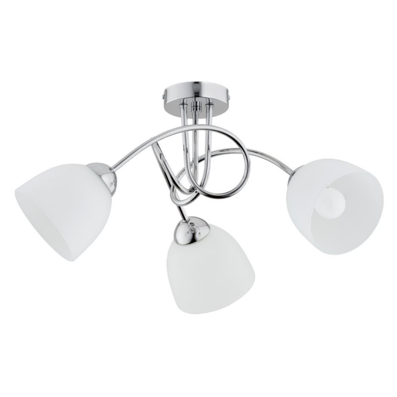 Lampa sufitowa Alfa TECTUS chromowana biała 3xE27x15W wym:27x52x52cm IP20 -1 szt.