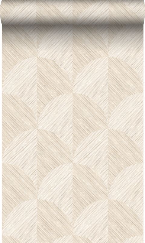 tapeta flizelinowa z ekoteksturą Origin Wallcoverings Motyw 3D jasnego beżu 53 cm x 10.05 m - 1 rol.