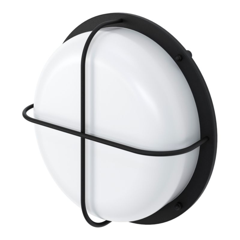 Kinkiet GoodHome Vallen okrągły 2 x E27 IP44 czarny