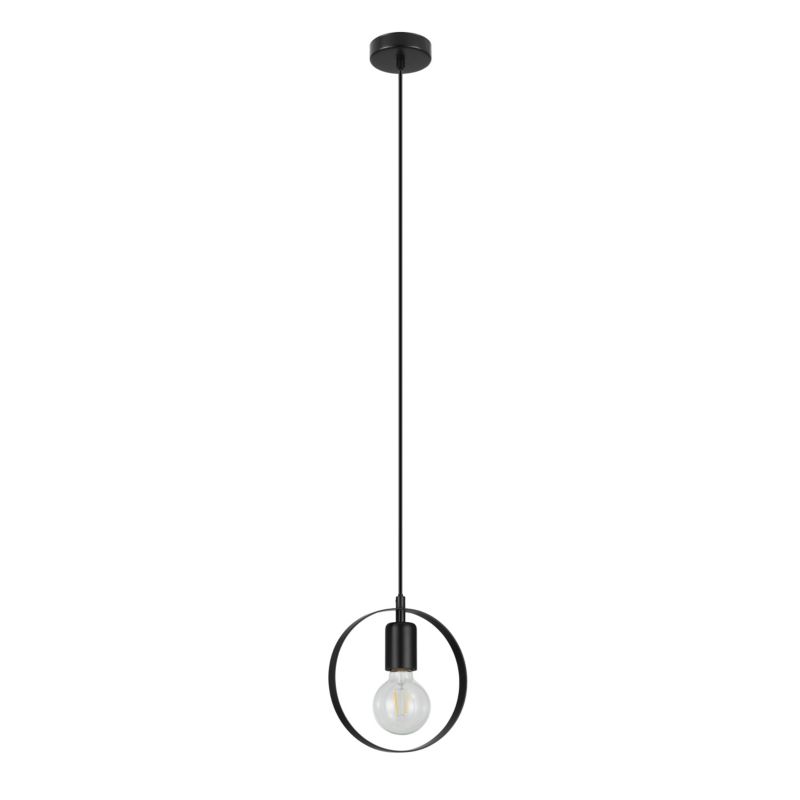 Lampa wisząca GoodHome Kaitains 1-punktowa E27 20 cm czarna