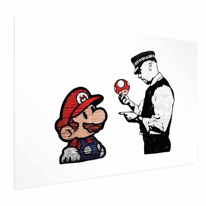 Plakat Artgeist Banksy: Grzybiarz 90x60 cm bez ramy 1 szt