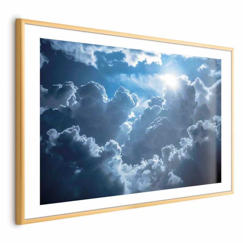 Plakat Artgeist Ożywiona sceneria 60x40 cm z ramą złotą 1 szt