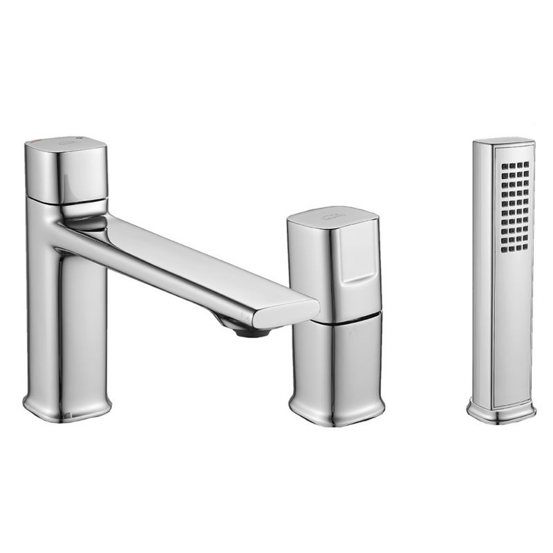 Bateria Wannowa Laveo Stojąca Trzy Otworowa Tores Chrom 1 szt.