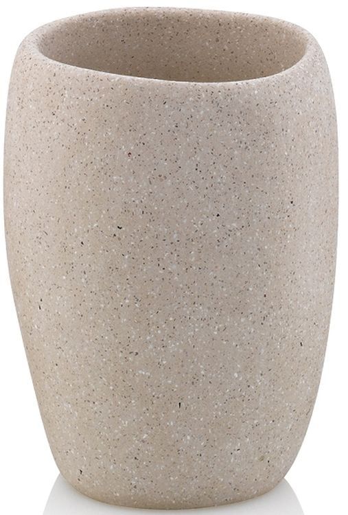 Kubek na szczoteczki Kela Roda Cementowy Beżowy 7,5x7,5x10,5 cm 1 szt.