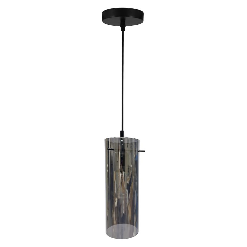Lampa wisząca Milagro Padova E27 60W czarny transparentny 1 szt.