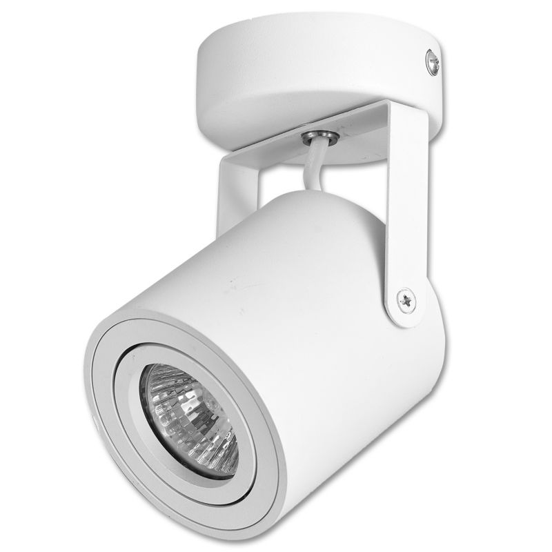 Oprawa sufitowa GU10 LED MasterLED Abi ruchoma fi 80mm IP20 biała matowa kinkiet lampa światło 1 szt.