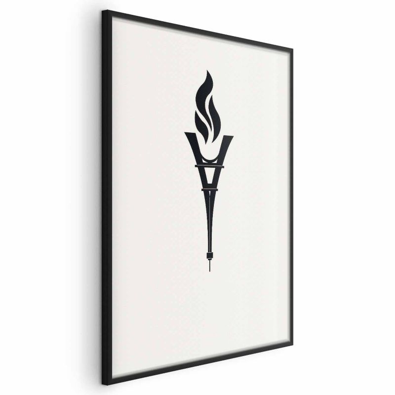 Plakat Artgeist Znicz olimpijski 21x30 cm z ramą czarną bez marginesu 1 szt