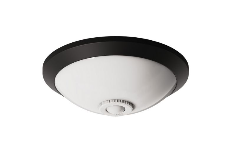 Plafon HOROZ z czujnikiem ruchu 360 stopni Czarny 2xE27 1 szt.