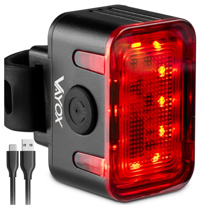Lampka rowerowa tylna Vayox VA0152 światło czerwone USB-C 300lm 1 szt.