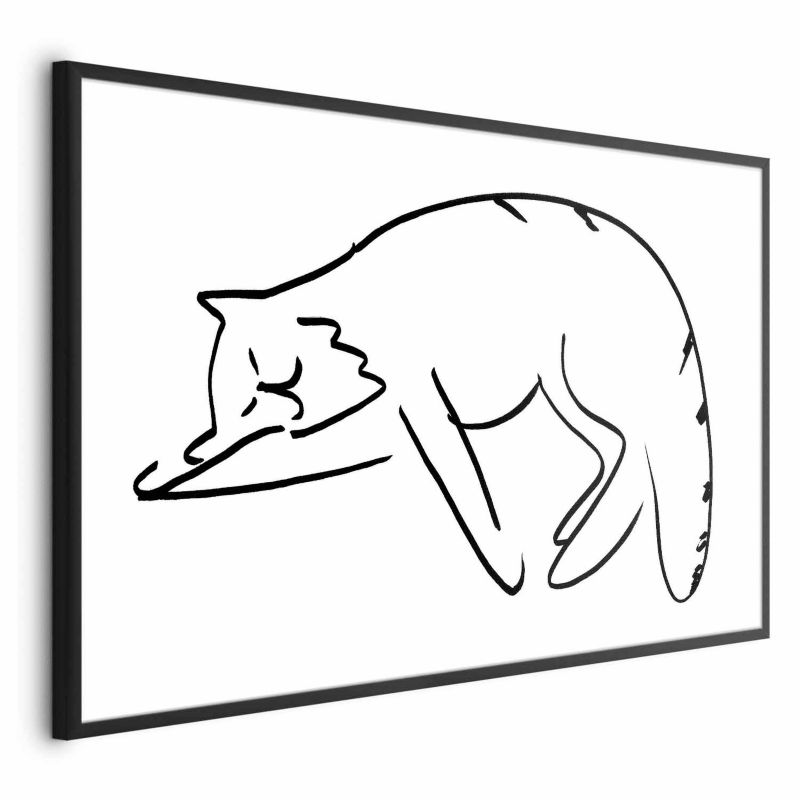 Plakat Artgeist Kocie sny 60x40 cm z ramą czarną 1 szt