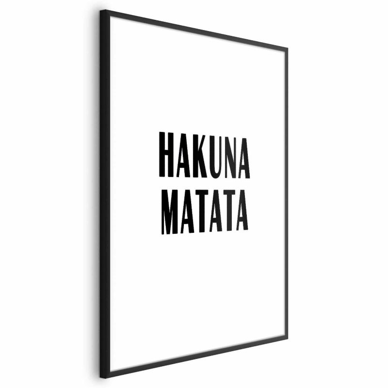 Plakat Artgeist Hakuna Matata 40x60 cm z ramą czarną 1 szt