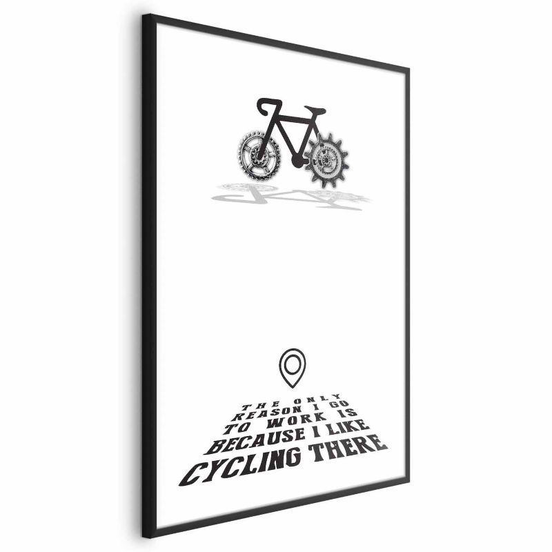 Plakat Artgeist Cycling 40x60 cm z ramą czarną 1 szt