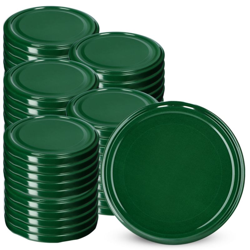 Zakrętki Do Słoików KADAX Nakrętka Słoiki Wieczko Wieczka Fi63 4-Zaczepowa Zielony 50 szt.