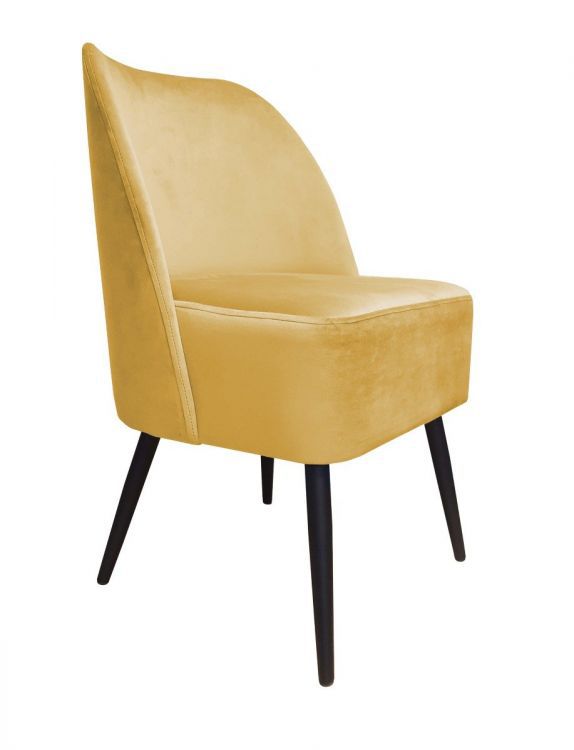 Fotel DUNAJ VELVET musztardowy/curry ATOS 1 szt.