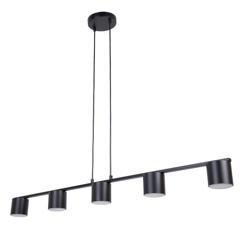 Lampa wisząca Sigma Lighting Mila 7666 czarna nowoczesna 5xGX53 x 1 szt.