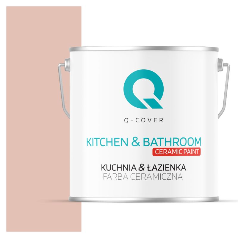 Farba Ceramiczna Kuchnia & Łazienka Q-Cover Róż wenecka H4856 Głęboki Mat 5L