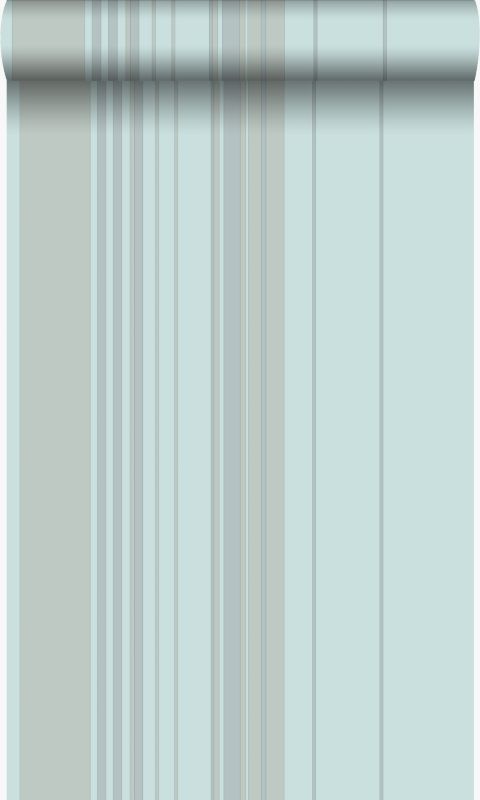 Tapeta Origin Wallcoverings paski morskiej zieleni 53 cm x 10.05 m - 1 rol.