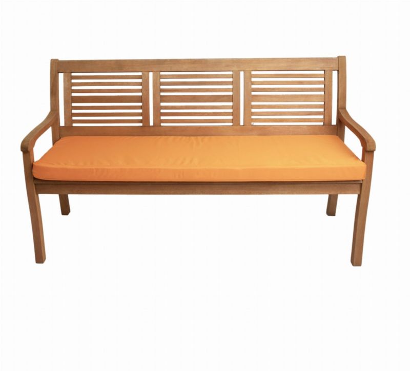 Poduszka ogrodowa na ławkę, Setgarden, 110x60x7cm, pomarańczowa poduszka na siedzisko zdejmowany pokrowiec, Flat 1szt