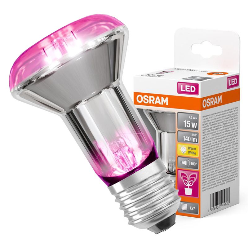 Żarówka LED Osram do Roślin R63 Reflektor E27 7.5W 140lm Wspomagająca Wzrost 100st 1 szt.