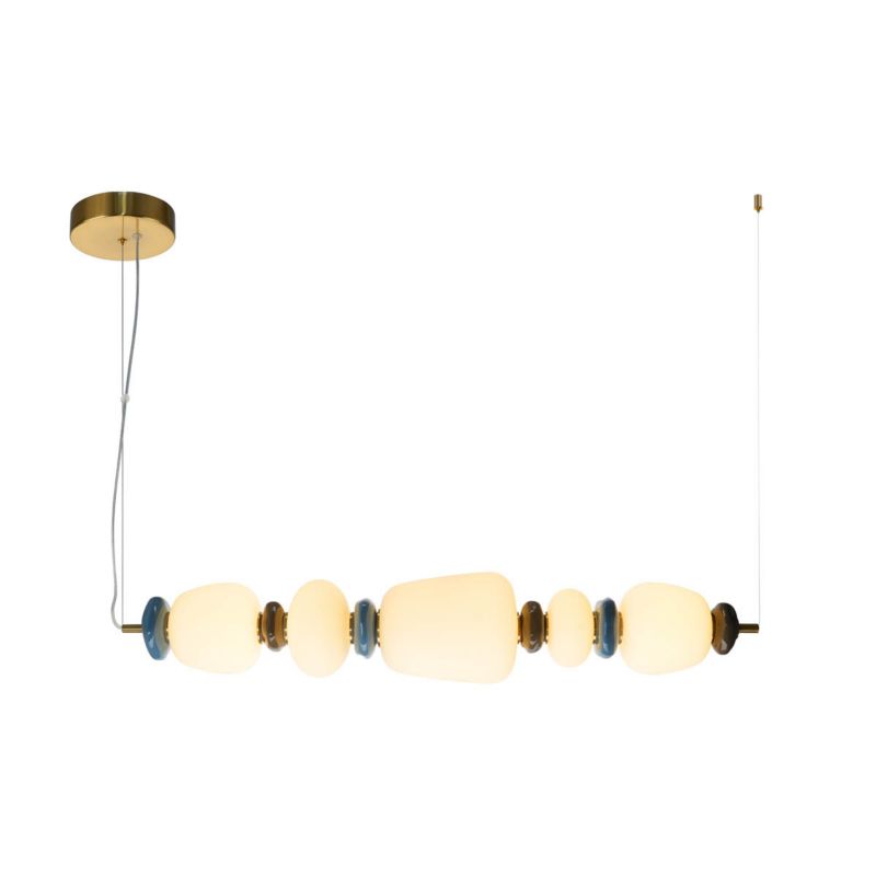 Lampa wisząca Italux EVANS złota 1 x LED 26W 2960lm wym:129x96x17cm IP20 -1 szt.