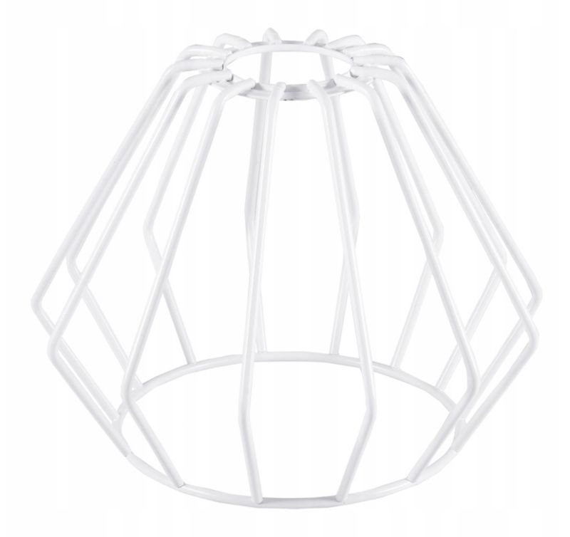 Klosz do lampy wiszącej Light Home LH Kardia E27 biały metalowy 13x18 cm 1 szt.
