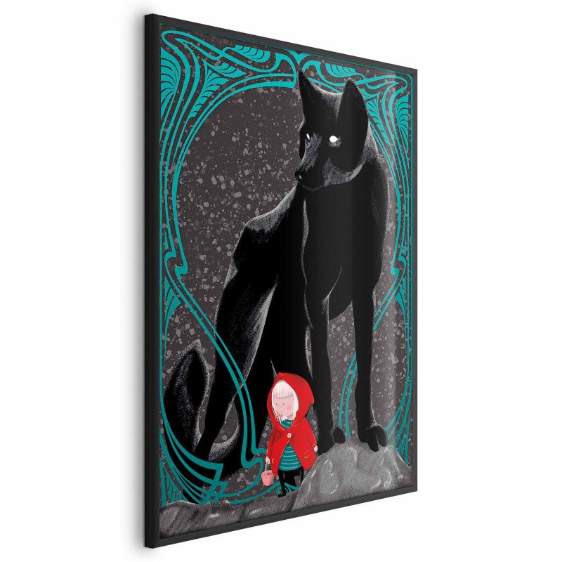 Plakat Artgeist Czerwony kapturek 40x60 cm z ramą czarną 1 szt