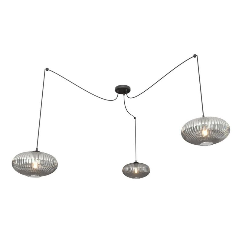Lampa wisząca Emibig ORIGO czarna 3xE27x20W IP20 wym:200x200x30cm - 1 szt.