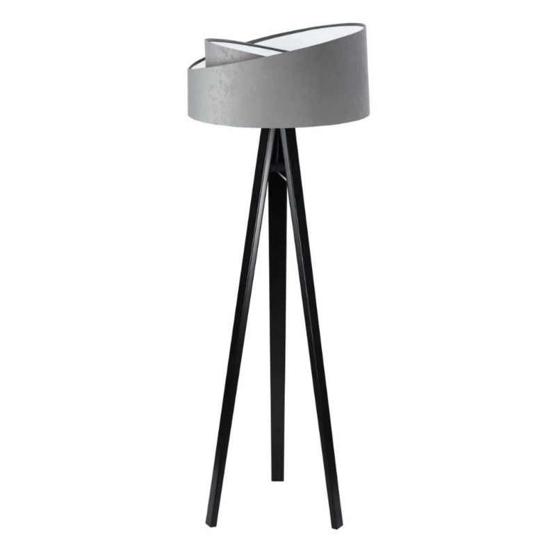 Lampa Bps Koncept stojąca GEMSTONE szara/biała/czarna 1 szt