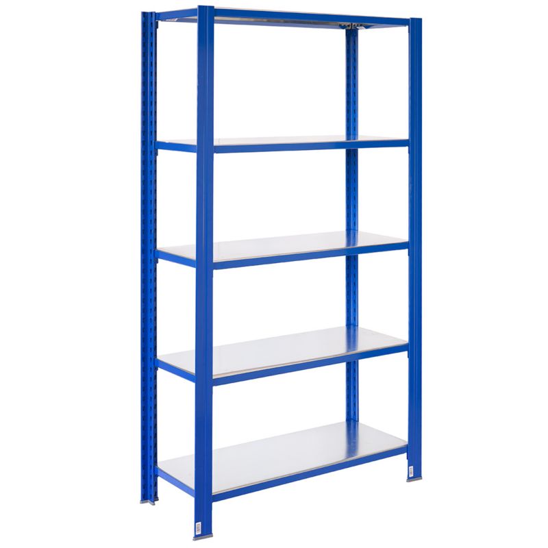 Wtykowy regał metalowy AR Shelving z profilem T z 5 półkami 250x80x40 cm 250 kg 1 szt