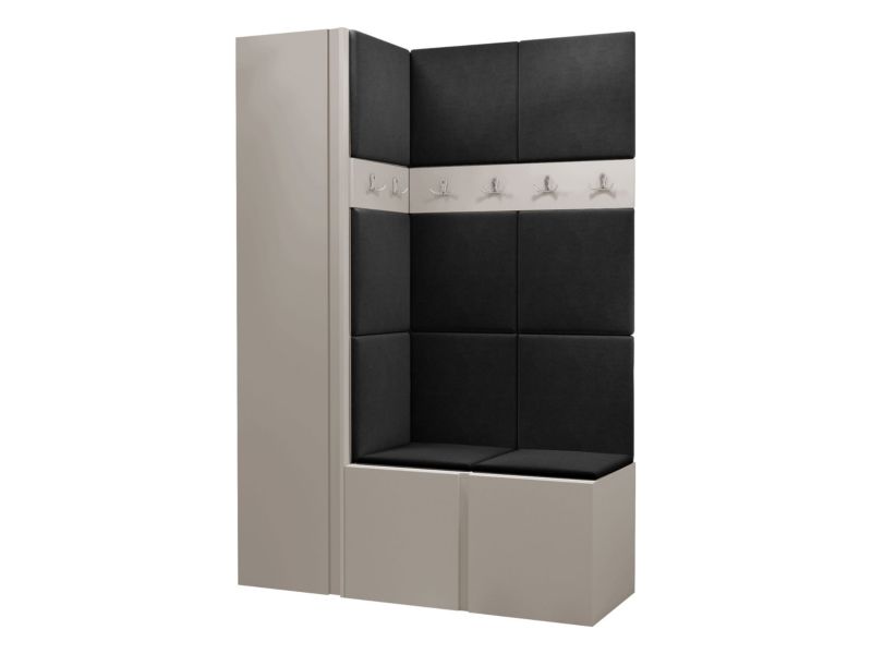 Garderoba MIRJAN 24 Orion IX kaszmir + czarny 1 kpl.