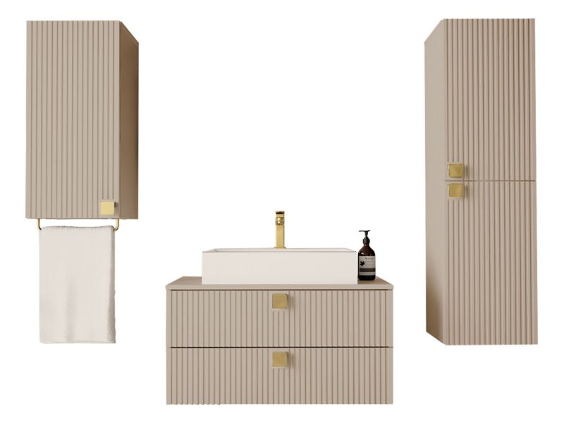 Meble łazienkowe MIRJAN 24 Gariano I piasek pustyni 1 kpl.