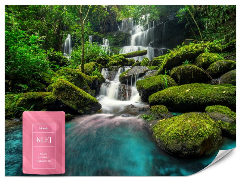 Fototapeta Muralo Wodospad w Dżungli 100x70