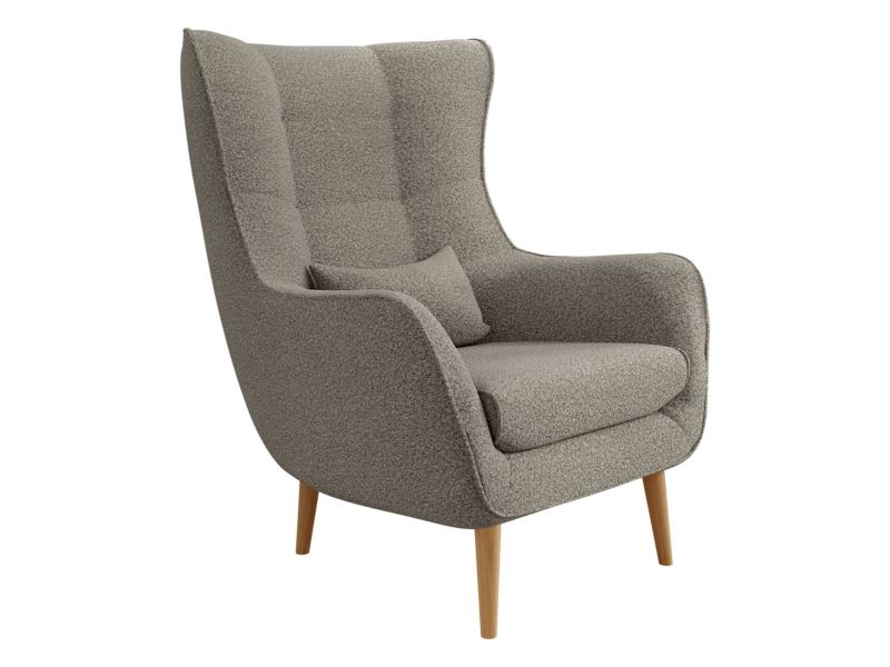 Fotel MIRJAN 24 Estjano Boucle zimny brąz 1 szt.