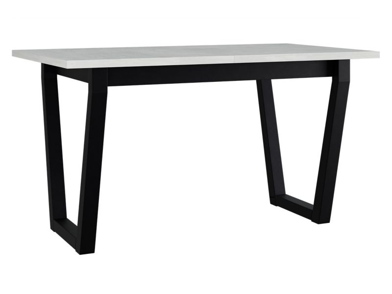 Stół rozkładany MIRJAN 24 Ikon II 80x140/180 biały + czarny metal 1 szt.