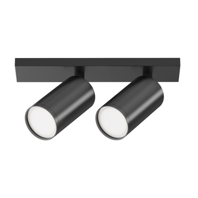 Lampa sufitowa Maytoni Focus S czarna wym: 12 x 6 x 34,4 cm 2xGU10 x 10W 1 szt.