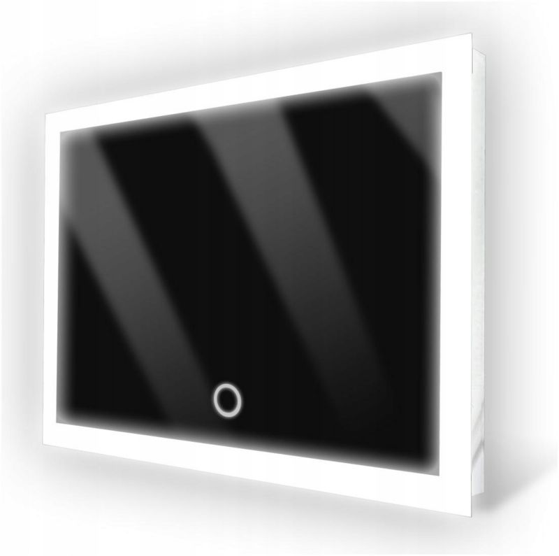 Lustro Łazienkowe stylowelustro prostokątne 80CMx60CM z LED 1szt.