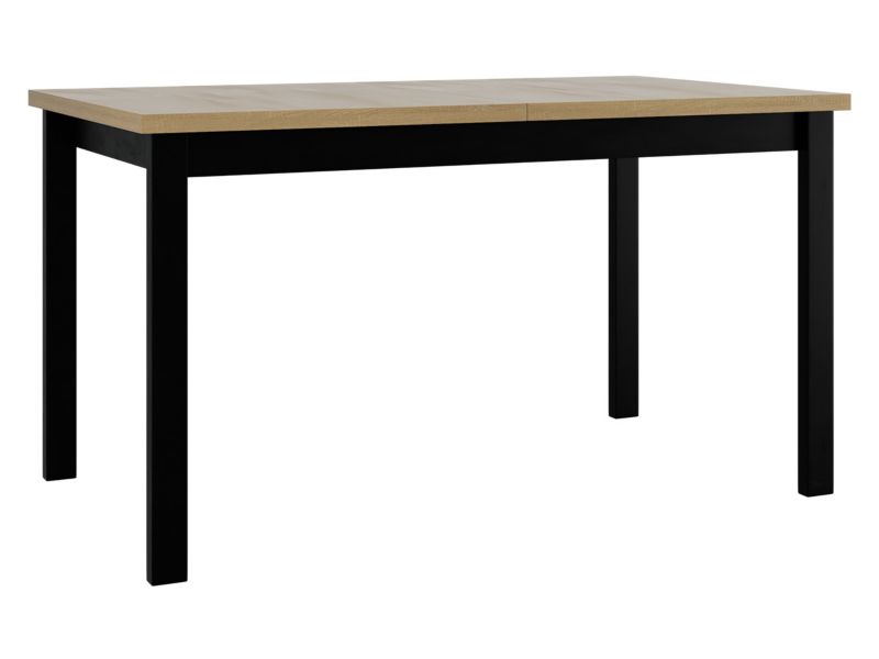 Stół rozkładany MIRJAN 24 Alba II 80x140/180 sonoma + czarny 1 szt.