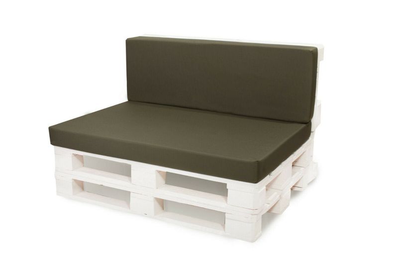 Poduszka ogrodowa na paletę,Setgarden , 120x80x50cm,, zielona poduszka zdejmowane pokrowce, Flat 1szt